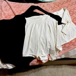 Leggings cover up skirt